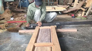 Amazing Techniques Woodworking / How To Build And Assemble A Beautiful Front Door /Part 1