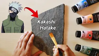 how to draw kakashi hatake || kakashi drawing on stone #drawing #pencildrawing