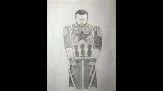 Drawing Characters // Captain America (Avengers Infinity War)