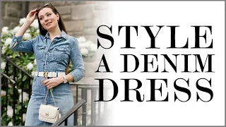 HOW TO STYLE A DENIM DRESS | The Rachel Review