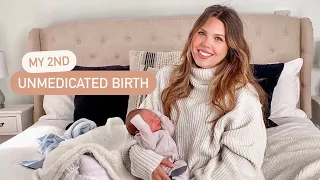 NATURAL LABOR & DELIVERY STORY: My Second Unmedicated Birth + Meet My Baby Boy! | Faith Drew