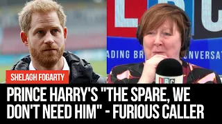 Prince Harry's "the spare, we don't need him", says furious caller