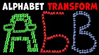 Russian Alphabet Lore Snakes transform Letters (A-Я)