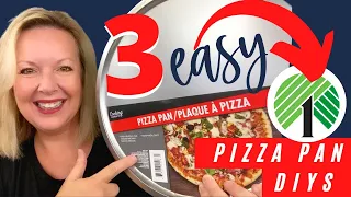 3 Easy Dollar Tree Pizza Pan DIY's | Pizza Pan Crafts | Fall Decor