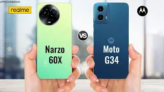 Realme Narzo 60x 5g vs Motorola G34 5g || Moto G34 5g || Full Comparison