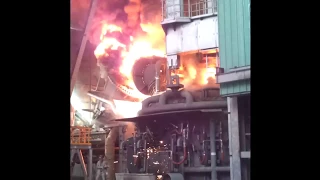 Furnace China 100kAmps test run (internal explosion)