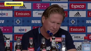 Hamburger SV 2 - 1 Wolfsburg MARKUS GISDOL - Pressekonferenz 20-05-2017