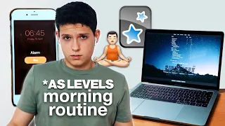 My Productive 6 AM School Morning Routine | A Level Student 2021