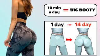 Best Booty Workout for Butt Growth in Just 10 Min/Day at Home 🔥 100% EFFECTIVE & FAST RESULT 🍑