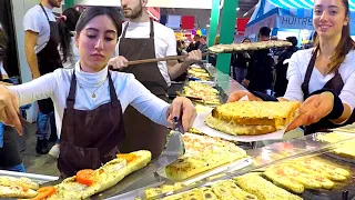 Iconic French Street Food. Sandwiches with Melted Cheese "Croque Monsieur", Baguette & French Toast