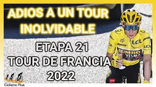 RESUMEN ETAPA 21 TOUR DE FRANCIA 2022 🇫🇷 #tadejpogacar #jonasvingegaard  #tourdefrancia