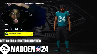 I MADE THE BEST CB BUILD IN SUPERSTAR SHOWDOWN IN MADDEN 24 *UPDATED TUTORIAL* 7'0 DEMIGOD