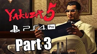 Yakuza 5 Remaster - English Walkthrough Part 3 PS4 PRO Gameplay [No Commentary]