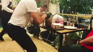 GUY FILMING NUSRET BREAKS HIS CHAIR EPIC FAIL