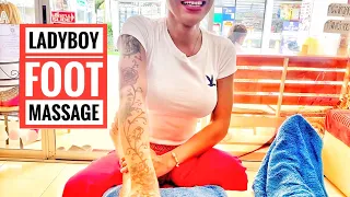 $6 Foot Massage by Ladyboy ‘Ganita’ Pattaya Thailand