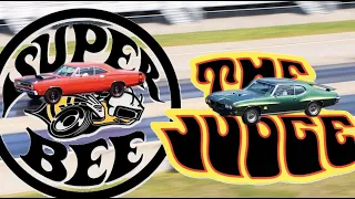 1970 Pontiac GTO Judge vs 1969 Dodge Super Bee | FACTORY STOCK DRAG RACE