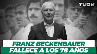 El futbol está de luto: Muere la leyenda alemana Franz Beckenbauer | TUDN