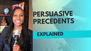 What is meant by persuasive precedents in English law?