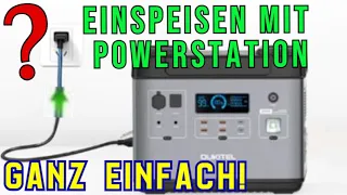 Einspeisen mit jeder Powerstation ganz einfach! Nachteinspeisung für Balkonkraftwerk, Solaranlage