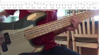 Journey- Don't Stop Believin' (Bass Cover & Tabs)