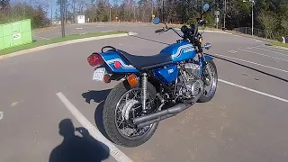 Kawasaki H2 750 Mach 4 Denco Chambers Exhaust Sound