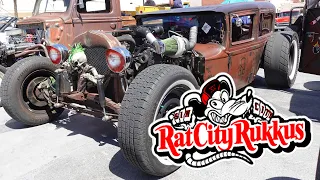 2022 Rat City Rukkus Car Show - Rat Rod Show - Part One - Las Vegas, NV - Rat Rod Car Show