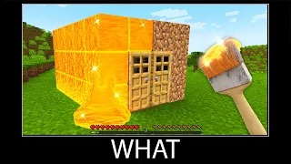 Minecraft wait what meme part 247 realistic Lava House