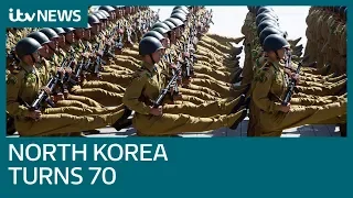 Huge military parade as North Korea turns 70 | ITV News