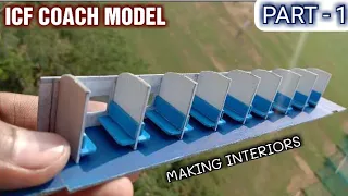 [ PART 1] ICF COACH MODEL || Ho scale train model .. making interiors