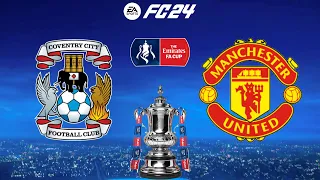FC 24 | Coventry City vs Manchester United - The Emirates FA Cup Semi-Final - PS5™ Full Gameplay