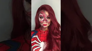 Process makeup/ tutorial spider look/ maquillaje/ hombre araña/HdzB