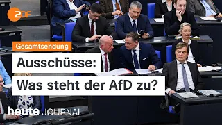 heute journal vom 20.03.24 Ausschussvorsitz AfD; Waffendebatte Bundestag; Bauernproteste (english)