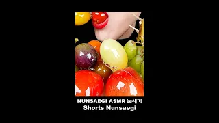 #Shorts ASMR MOMEMADE FRUITS TANGHULU MUKBANG 과일탕후루 먹방 / Nunsaegi ASMR 눈새기