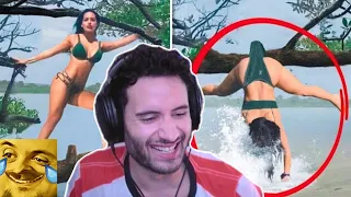 NymN reacts to People Dying Inside 😂 - Funny Fails Compilation