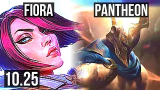 FIORA vs PANTHEON (TOP) (DEFEAT) | Quadra, 1400+ games, 6 solo kills | EUW Diamond | v10.25