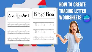 How to Create Tracing Letter in Canva