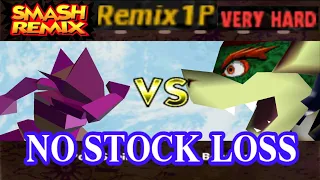 Smash Remix - Classic Mode Remix 1P Gameplay with Polygon Sheik (VERY HARD) No Stock Loss