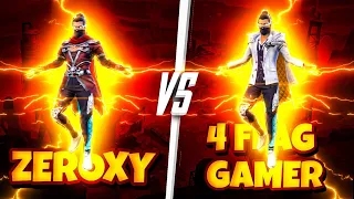 Zerox FF Vs 4Flag Gamer🎯 || Fight Ends Now🔥