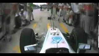 Lewis Hamilton forgets Mercedes and wrongly pits for McLaren.