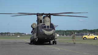 Aviodrome 'Fly-In: Rescue Heroes': RNLAF Boeing CH 47F 'Chinook' Arrival