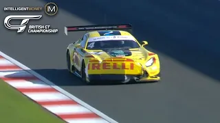 Advertising Board Wipe-Out at Donnington Park! | Intelligent Money British GT Championship