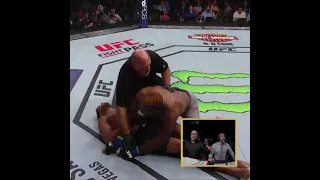 Joe Rogan's reaction to Francis Ngannou Uppercutting Overeem