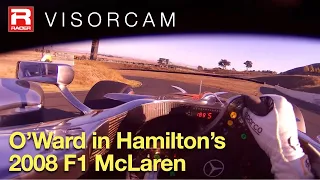 Pato O'Ward Drives Hamilton's 2008 McLaren MP4/23