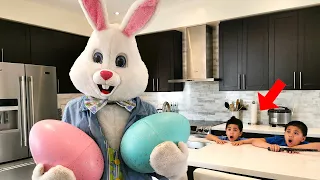 GIANT EASTER EGG HUNT Surprise Toys for kids TBTFUNTV