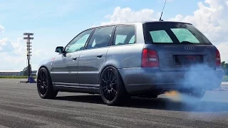 Audi S4 B5 Bi-Turbo 1200 HP Extreme Acceleration & Sound