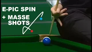 SNOOKER CLASSICAL!!! MASSE AND SPIN SIMPLY AWESOME INCREDIBLE