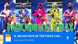 COMO USAR EL MEJOR MEGA PACK DE TEXTURA EN FREE FIRE SIN BANEO NUEVA ACTUALIZACIÓN TEXTURA VISIBLE