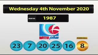 NLCB Lotto Plus Wednesday 4th November 2020