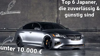 Top 6 "Feuchtmacher"-Autos aus Japan für unter 10.000 € | G Performance