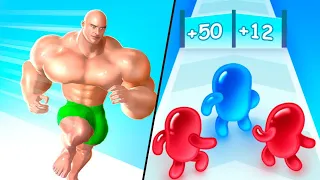 Muscle Rush | Join Blob Clash 3d / All Level Gameplay: Android,OSi